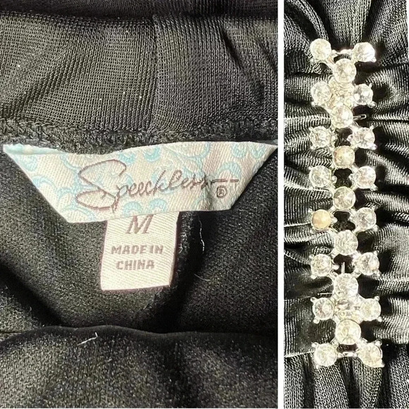 Vintage Y2K Black Halter Hoco Cocktail Dress. Whimsigoth Fairy Sparkle. Small. - Picture 8 of 8